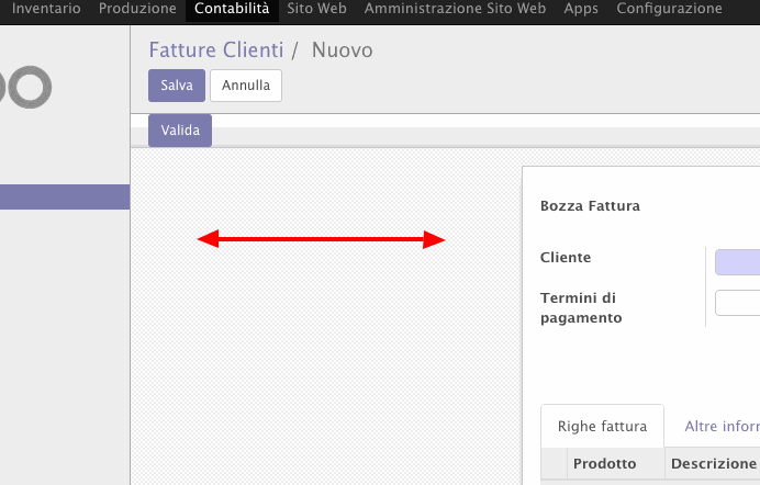 Odoo • Testo e immagine